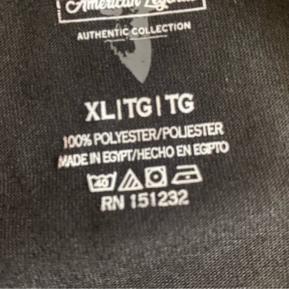 NWT American Legends Men’s Tee XL Black with American Flag Graphics - Picture 5 of 5